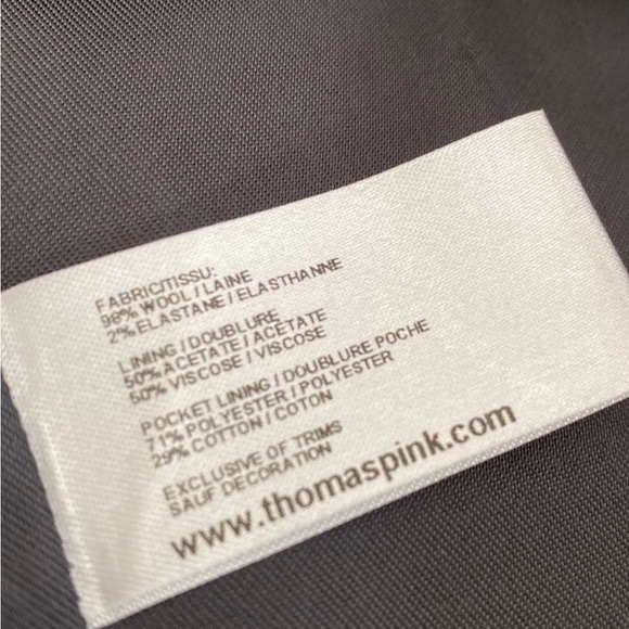 Rare Thomas Pink (Louis Vuitton) Light Grey Wool Trousers - Picture 3 of 8